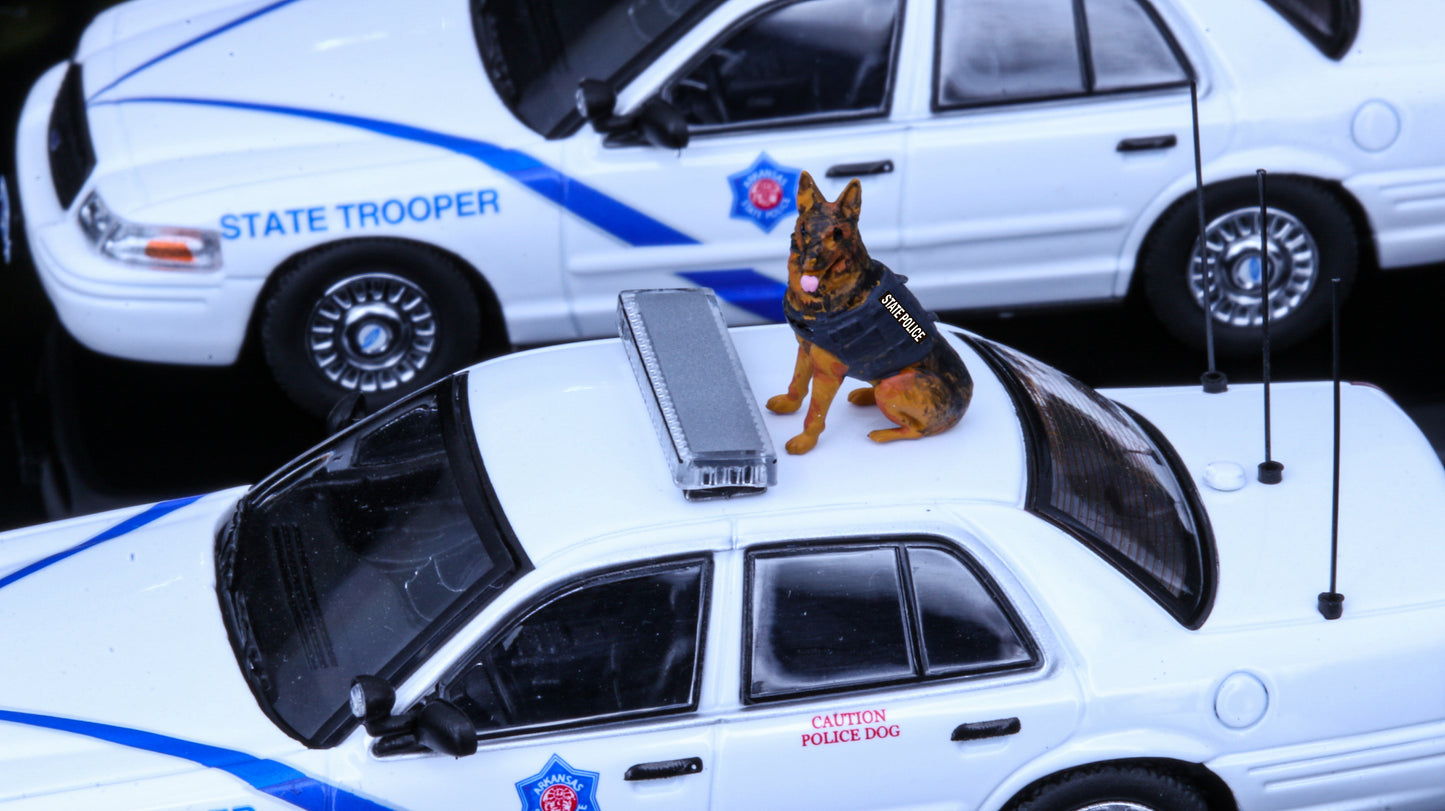 Rollin 1:64 Arkansas State Police Crown Victoria K-9 Unit ASP