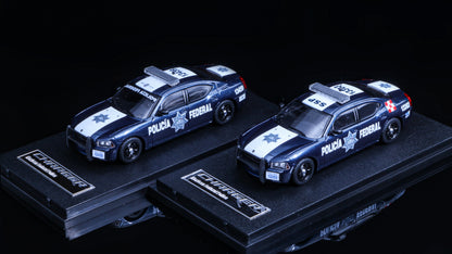 [Pre-order] Rollin 1:64 Mexico Policia Federal 08 Charger 2 Car Set