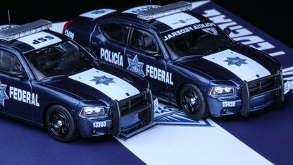 [Pre-order] Rollin 1:64 Mexico Policia Federal 08 Charger 2 Car Set