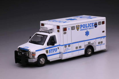 [Pre-order] 596 1/64 E450 Ambulance New York Police NYPD