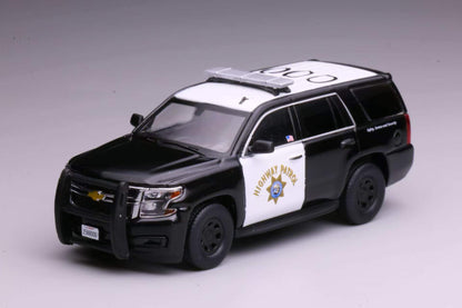 [Pre-order] 596 1:64 2015 Tahoe Police Interceptor California Highway Patrol CHP Black