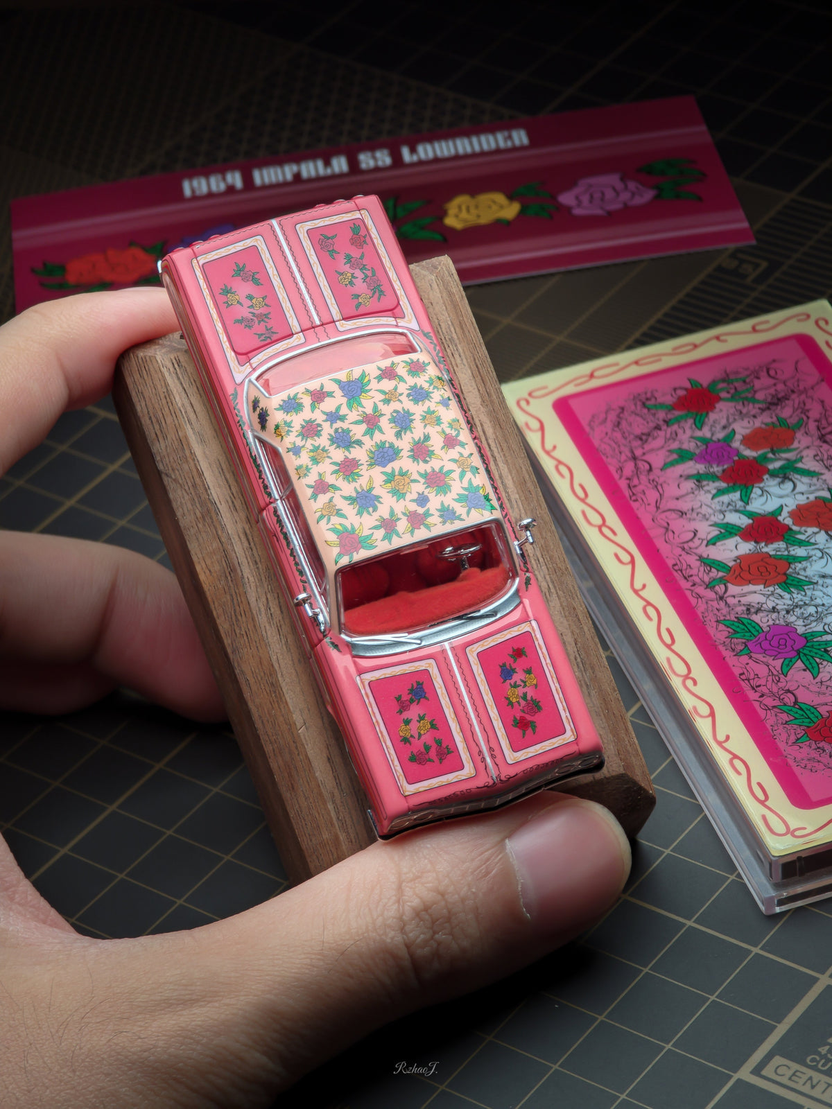 97 M 1:64 1964 Impala SS Lowrider Pink Rose