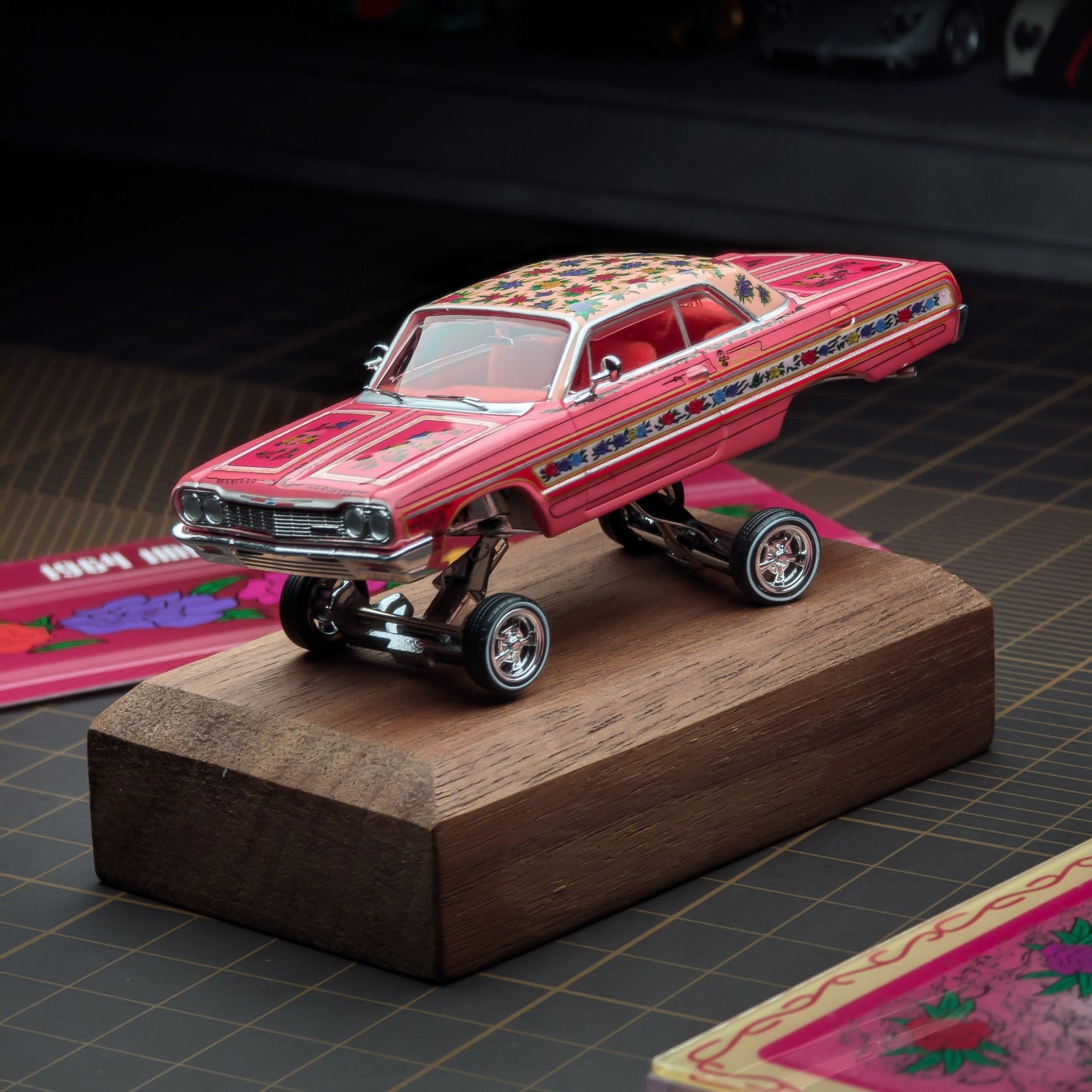 97 M 1:64 1964 Impala SS Lowrider Pink Rose