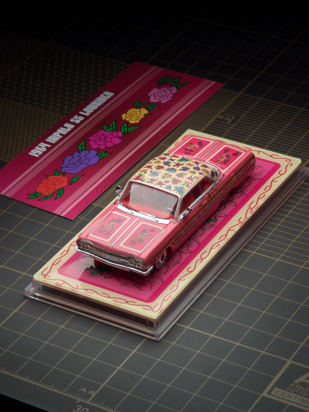 97 M 1:64 1964 Impala SS Lowrider Pink Rose