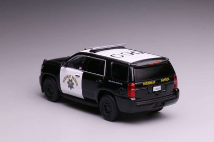 [Pre-order] 596 1:64 2015 Tahoe Police Interceptor California Highway Patrol CHP Black