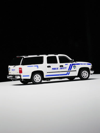 [Pre-order] MK Miniatures 1:64 Suburban White CUNY Public Safety