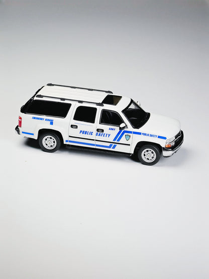 [Pre-order] MK Miniatures 1:64 Suburban White CUNY Public Safety