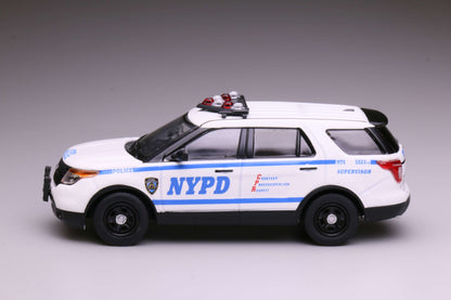 [Pre-order] 596 1:64 2013 Explorer White SUV New York Police NYPD