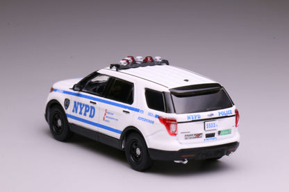 [Pre-order] 596 1:64 2013 Explorer White SUV New York Police NYPD