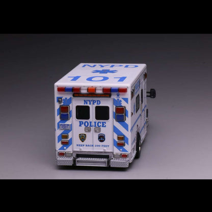 [Pre-order] 596 1/64 E450 Ambulance New York Police NYPD