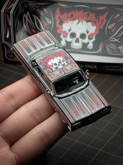 [Pre-order] 97 M 1:64 1964 Impala SS Lowrider Black Skull-Deco
