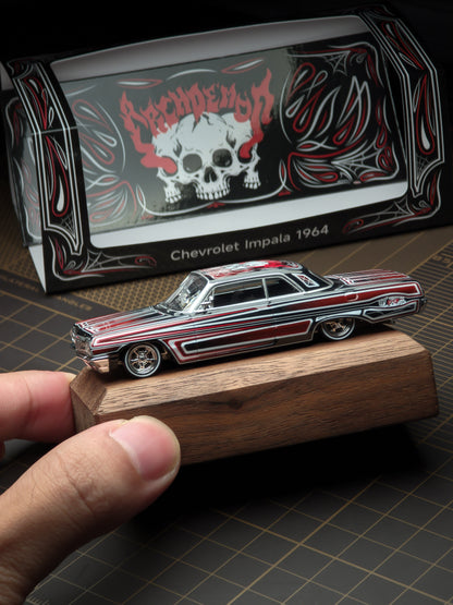 [Pre-order] 97 M 1:64 1964 Impala SS Lowrider Black Skull-Deco