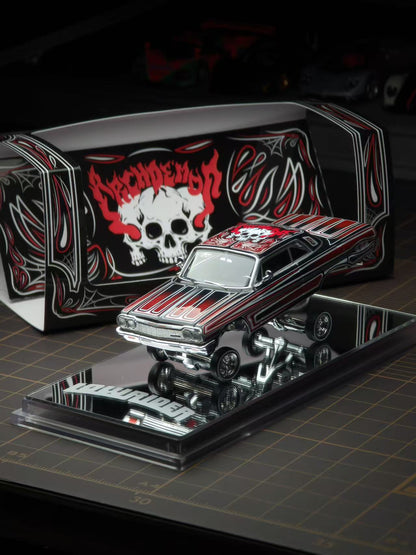 [Pre-order] 97 M 1:64 1964 Impala SS Lowrider Black Skull-Deco