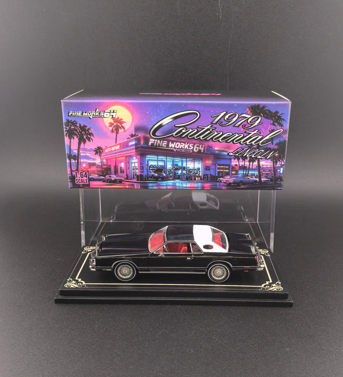 Finework 1:64 1979 Continental Lowrider Black