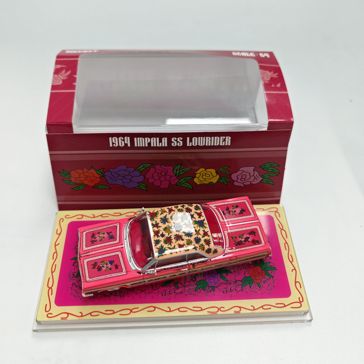 97 M 1:64 1964 Impala SS Lowrider Pink Rose