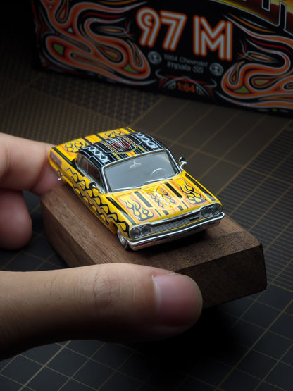 [Pre order] 97M Hangzhou Convention Exclusive 1:64 1964 Impala SS Lowrider Yellow Flame
