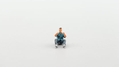 [Pre-order November] Perka 1/64 Vice City Diecast Model car Taxi With 2 figure