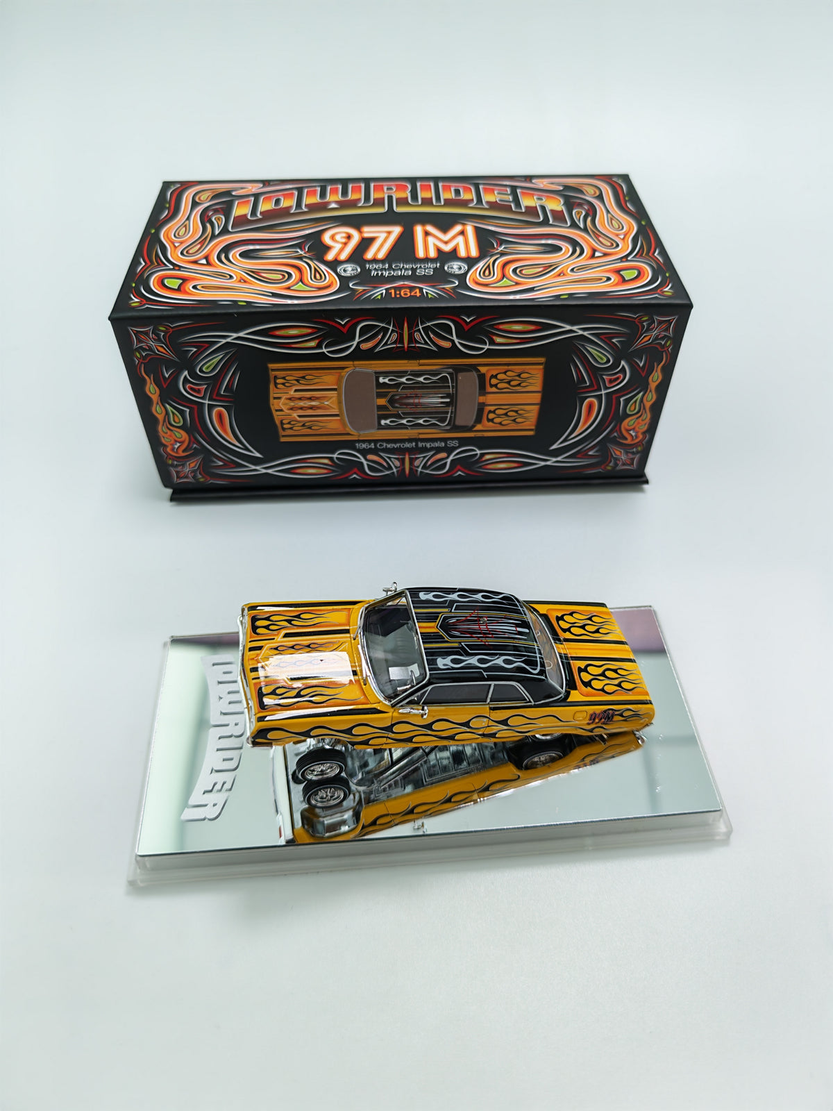 [Pre order] 97M Hangzhou Convention Exclusive 1:64 1964 Impala SS Lowrider Yellow Flame
