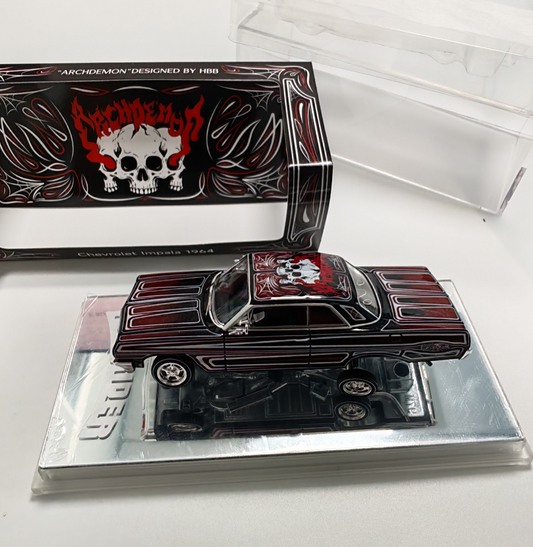 [Pre-order] 97 M 1:64 1964 Impala SS Lowrider Black Skull-Deco