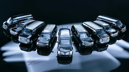 [In Stock] 596 1:64 HEC Exclusive Black Diecast Set