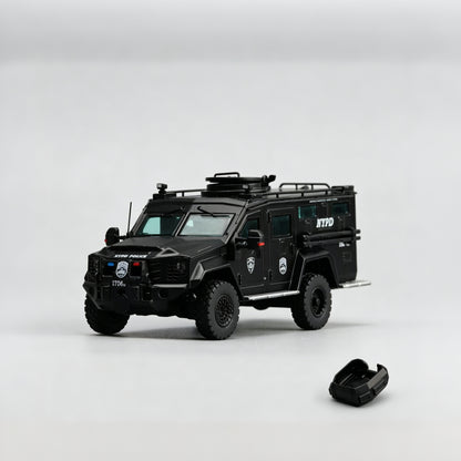 [Pre-order October] MVA 1/64 All Metal Bearcat G3 with openable rear door New York / Nevada County / Black