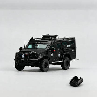 [Pre-order October] MVA 1/64 All Metal Bearcat G3 with openable rear door New York / Nevada County / Black