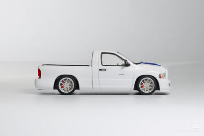 Shoom x GCD 1:64 Dodge RAM SRT-10 White With bearing wheels and accessrories