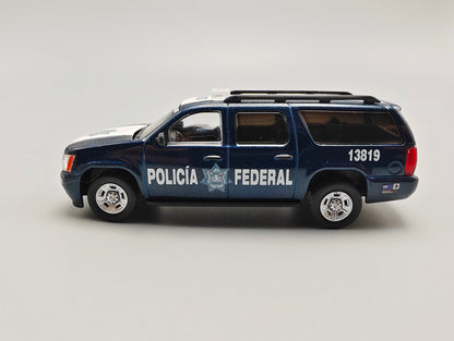 596 1:64 Mexico Exclusive Chevrolet Suburban Mexico Federal Police 2 version