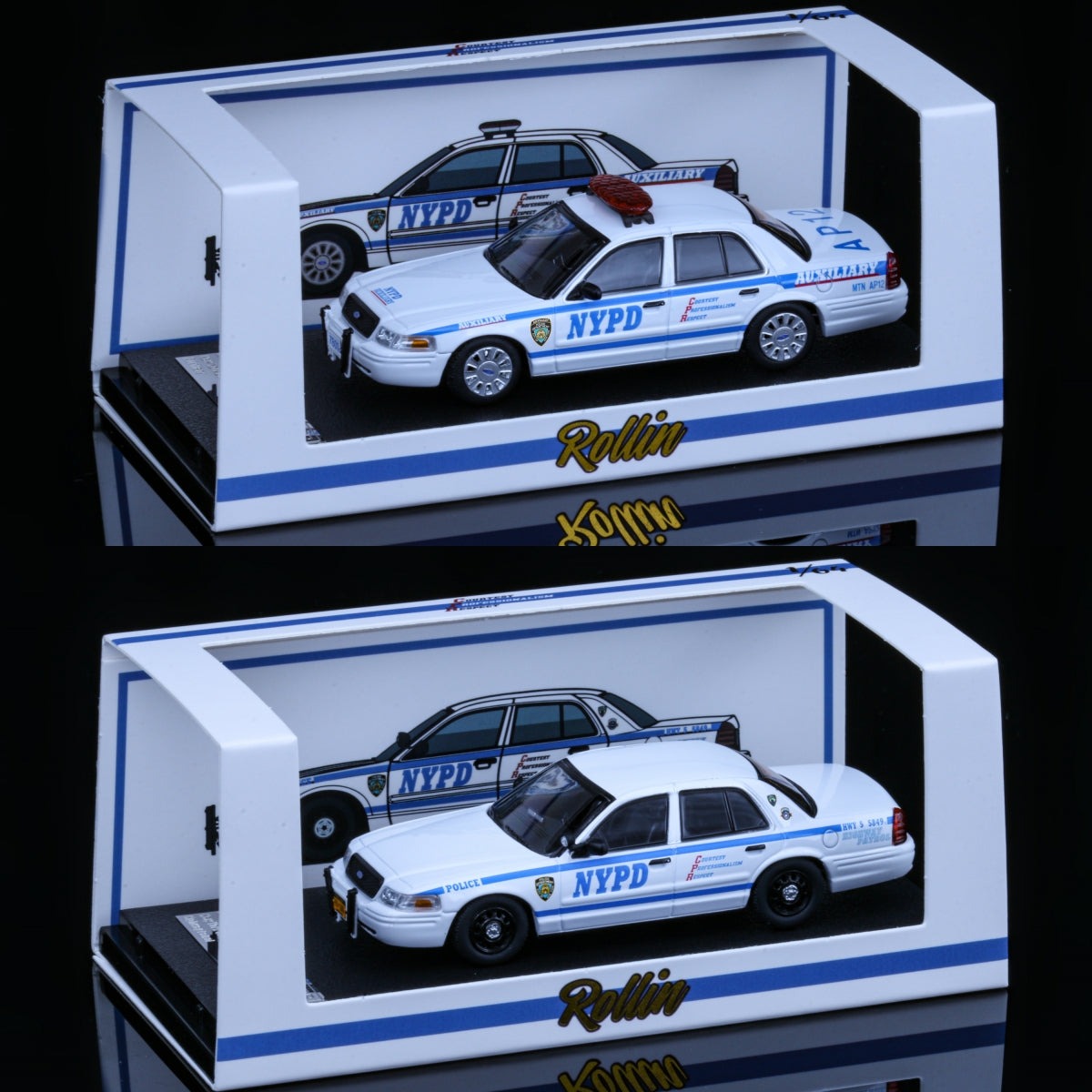 Rollin 1:64 Ford Crown Victoria New York Police Department Auxiliary Police / Highway Patrol