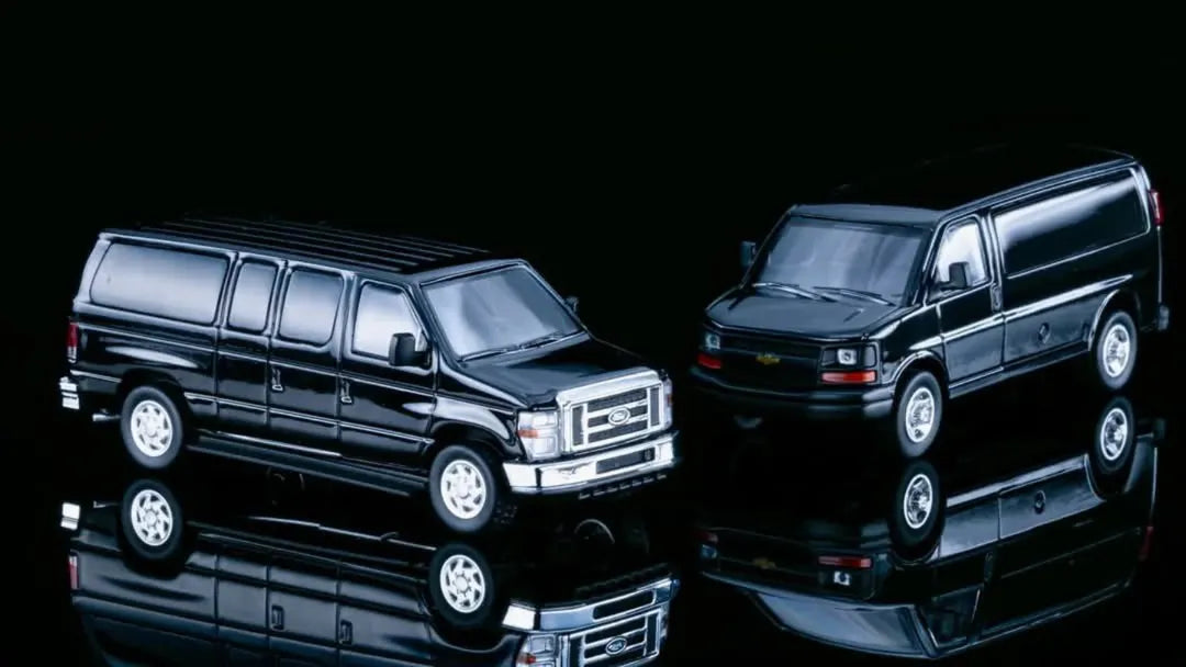 [In Stock] 596 1:64 HEC Exclusive Black Diecast Set