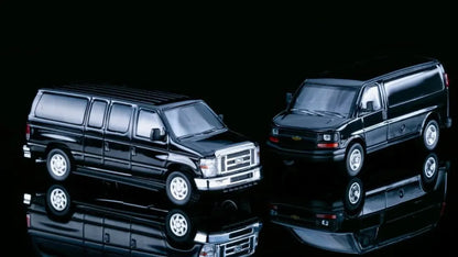 [In Stock] 596 1:64 HEC Exclusive Black Diecast Set