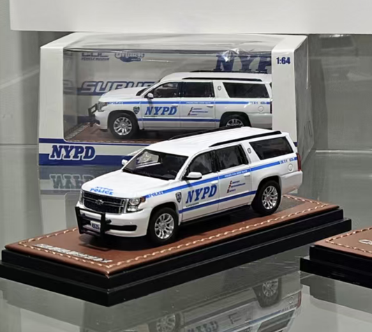 [Pre-order] GOC 1:64 Chevrolet Suburban NYPD HEC Hangzhou Exclusive
