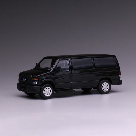 596 1:64 Ford E350 Matte Black