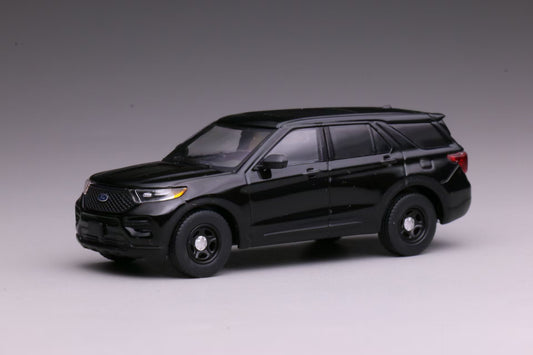 596 1:64 2020 Ford Explorer Police Interceptor Black
