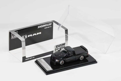Shoom x GCD 1:64 Dodge RAM SRT-10 Black With bearing wheels and accessrories