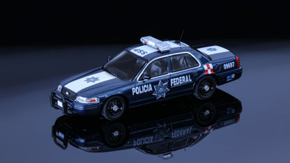 Rollin 1:64 Mexico Policia Federal Crown victoria