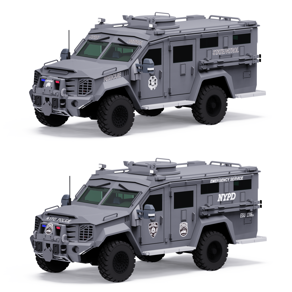 [Pre-order] MINI VISUAL ART 1/64 Bearcat G3 with metal figure New York / Washington