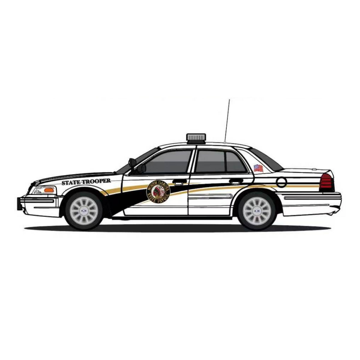 [Made to Order October] Rollin 1:64 Crown Victoria North Dakota State Highway Patrol