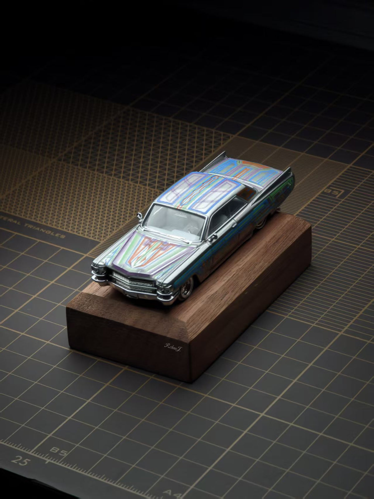 [Pre-order] 97 M 1:64 1964 Coupe DeVille Lowrider Pink / Green / Silver