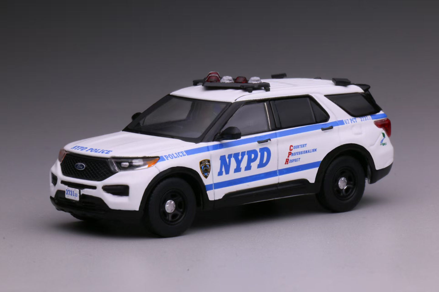 [Made to order] 596 1:64 2020 Ford Explorer Police Interceptor  New York Police Department (NYPD)
