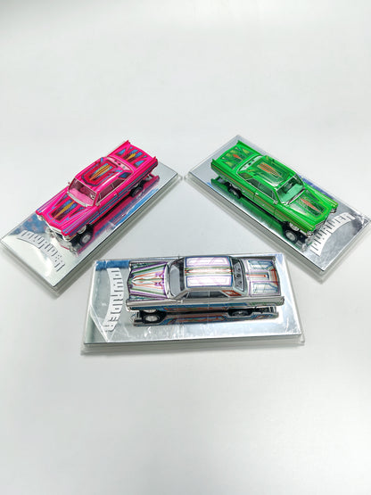 [Pre-order] 97 M 1:64 1964 Coupe DeVille Lowrider Pink / Green / Silver