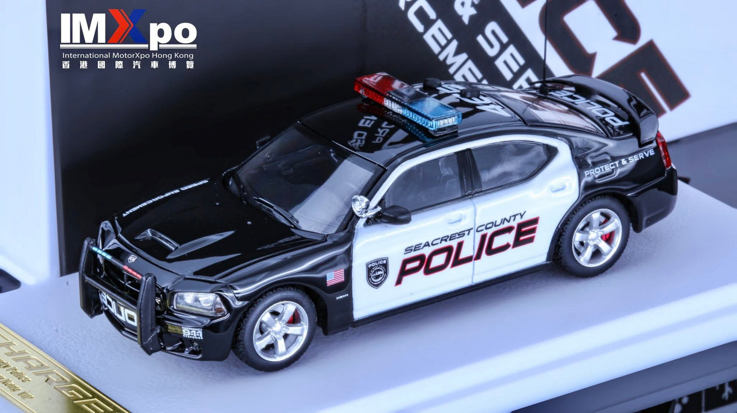 Rollin IMxpo VIP Ticket gift Exclusive 1/64 Dodge Charger 08 SRT8 Seacrest County police