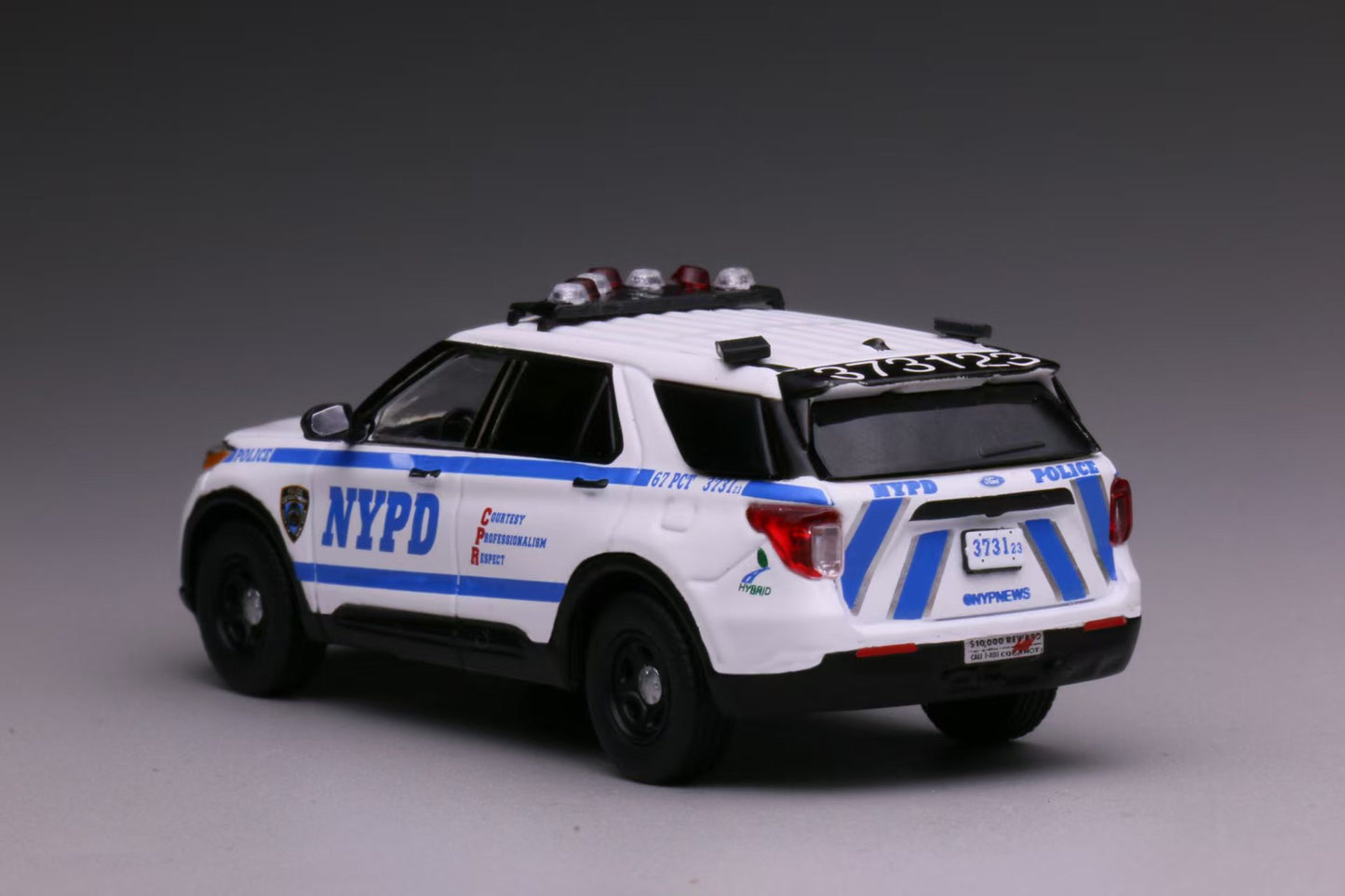 [Made to order] 596 1:64 2020 Ford Explorer Police Interceptor  New York Police Department (NYPD)