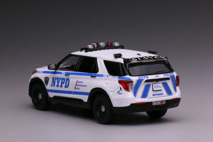[Made to order] 596 1:64 2020 Ford Explorer Police Interceptor  New York Police Department (NYPD)