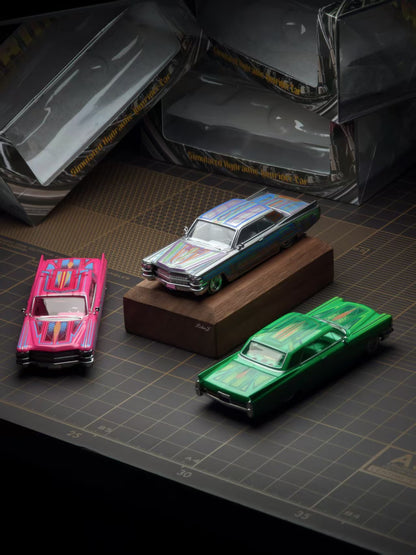 [Pre-order] 97 M 1:64 1964 Coupe DeVille Lowrider Pink / Green / Silver