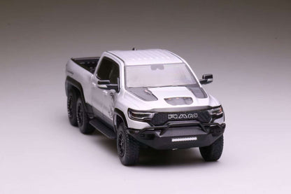 [Pre-order] 596 1/64 Sliver Dodge Ram 1500 TRX Mammoth 6x6 with working Light