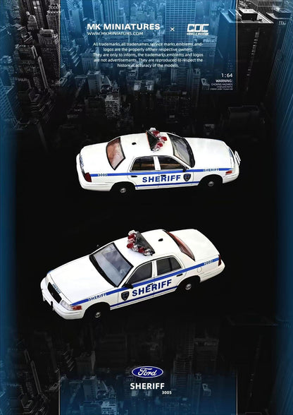 GOC x MK Miniatures Ford Crown Victoria New York Sheriff
