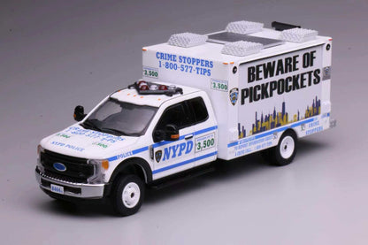 [Pre-order] 596 1:64 F550 Truck New York Police Promotional Truck with working light