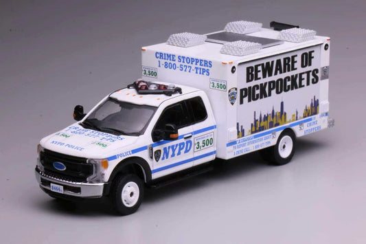[Pre-order] 596 1:64 F550 Truck New York Police Promotional Truck with working light