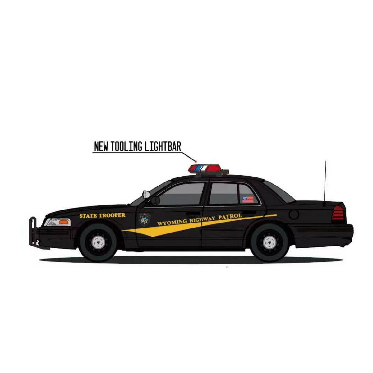 [Made to Order October] Rollin 1:64 Crown Victoria Wyoming Highway Patrol
